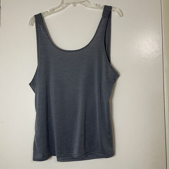 Lululemon re-energized indigo Gray cross back loose yoga tank top size 12 - Picture 3 of 5